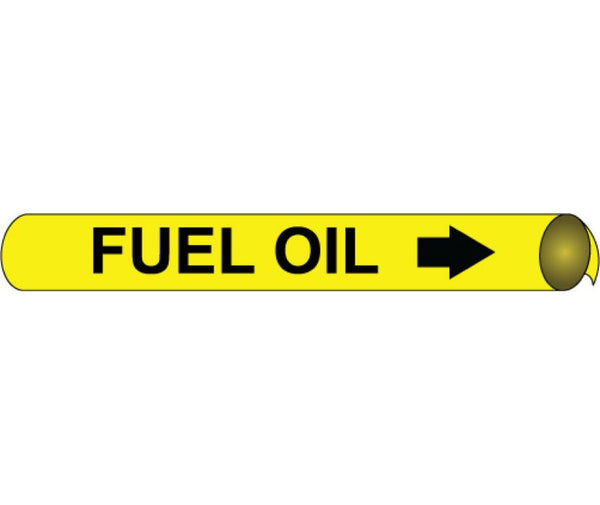PIPEMARKER PRECOILED, FUEL OIL B/Y, FITS 2 1/2