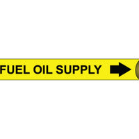 PIPEMARKER PRECOILED, FUEL OIL SUPPLY B/Y, FITS 2 1/2"-3 1/4" PIPE