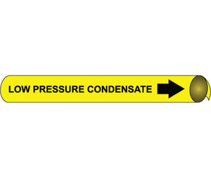 PIPEMARKER PRECOILED, LOW PRESSURE STEAM B/Y, FITS 2 1/2"-3 1/4" PIPE