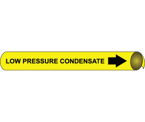PIPEMARKER PRECOILED, LOW PRESSURE STEAM B/Y, FITS 2 1/2