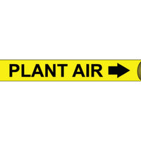 PIPEMARKER PRECOILED, PLANT AIR B/Y, FITS 2 1/2"-3 1/4" PIPE