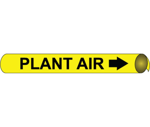 PIPEMARKER PRECOILED, PLANT AIR B/Y, FITS 2 1/2