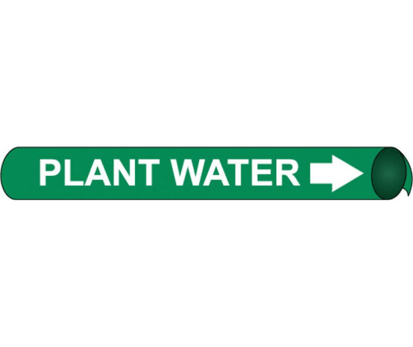 PIPEMARKER PRECOILED, PLANT WATER W/G, FITS 2 1/2