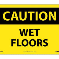 CAUTION, WET FLOORS, 10X14, PS VINYL