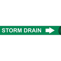PIPEMARKER PRECOILED, STORM DRAIN W/G, FITS 2 1/2"-3 1/4" PIPE