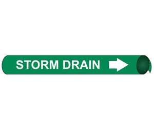 PIPEMARKER PRECOILED, STORM DRAIN W/G, FITS 2 1/2"-3 1/4" PIPE