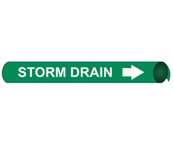 PIPEMARKER PRECOILED, STORM DRAIN W/G, FITS 2 1/2