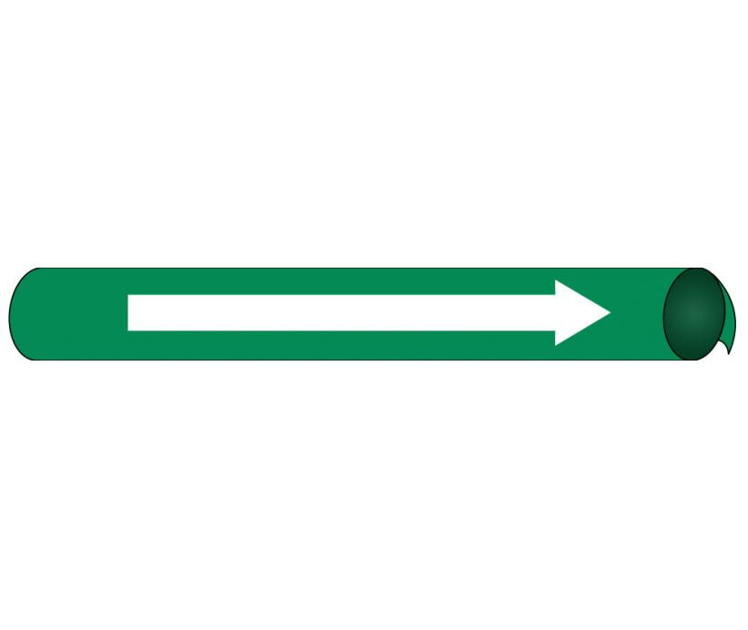 PIPEMARKER PRECOILED, DIRECTION ARROW W/G, FITS 2 1/2