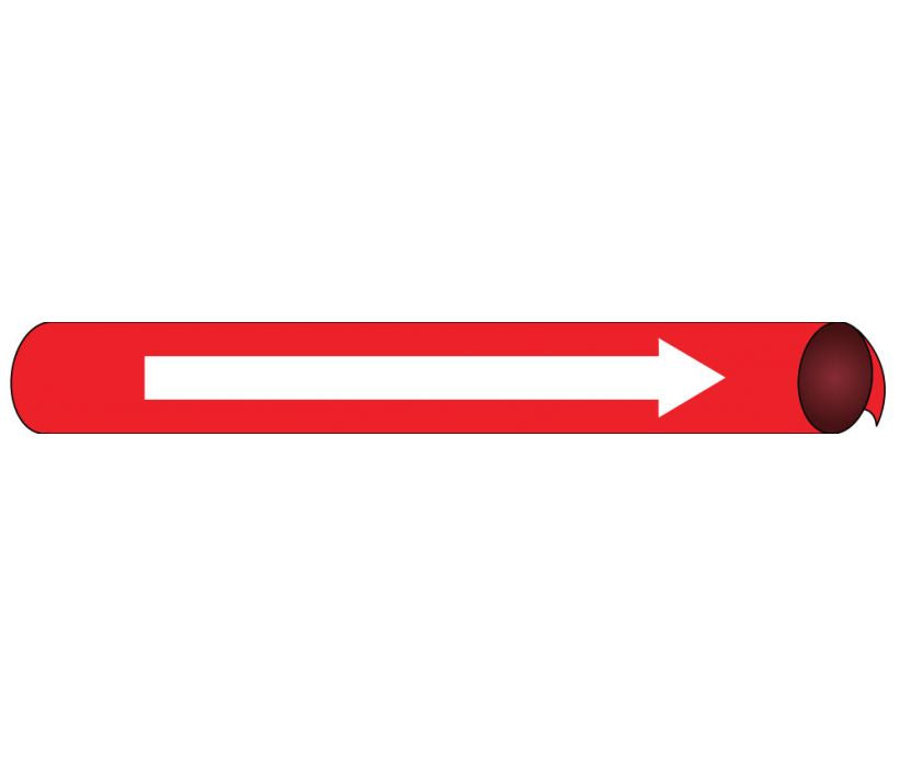 PIPEMARKER PRECOILED, DIRECTION ARROW W/R, FITS 2 1/2
