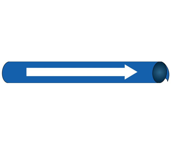 PIPEMARKER PRECOILED, DIRECTION ARROW W/B, FITS 2 1/2