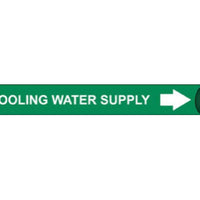 PIPEMARKER PRECOILED, COOLING WATER SUPPLY W/G, FITS 2 1/2"-3 1/4" PIPE