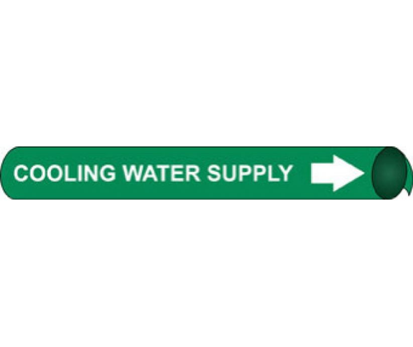 PIPEMARKER PRECOILED, COOLING WATER SUPPLY W/G, FITS 2 1/2