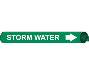 PIPEMARKER PRECOILED, STORM WATER W/G, FITS 2 1/2"-3 1/4" PIPE