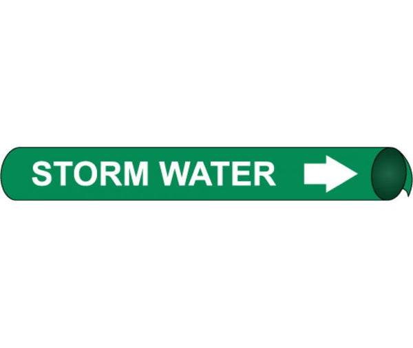 PIPEMARKER PRECOILED, STORM WATER W/G, FITS 2 1/2