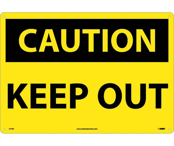 CAUTION, KEEP OUT, 10X14, PS VINYL