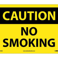CAUTION, NO SMOKING, 10X14, .040 ALUM