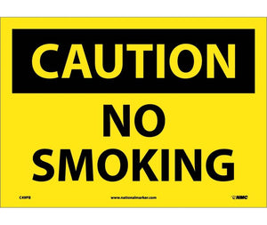 CAUTION, NO SMOKING, 10X14, PS VINYL