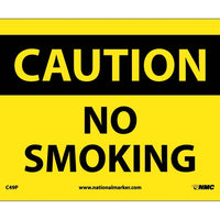 CAUTION, NO SMOKING, 7X10, PS VINYL
