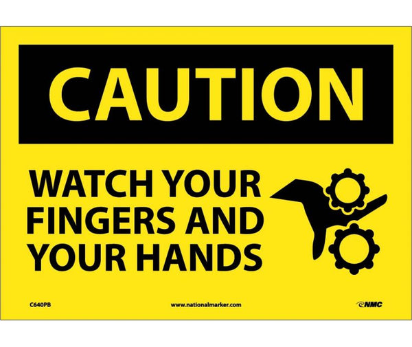 CAUTION, WATCH YOUR FINGERS AND YOUR HANDS, 10X14, PS VINYL