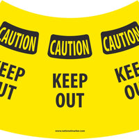 CAUTION KEEP OUT CONE SLEEVE, 9.5 X 10.5, BANNER MATERIAL