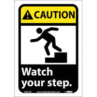 CAUTION, WATCH YOUR STEP (W/GRAPHIC), 10X7, PS VINYL