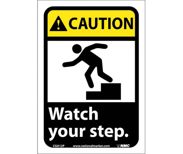 CAUTION, WATCH YOUR STEP (W/GRAPHIC), 10X7, PS VINYL