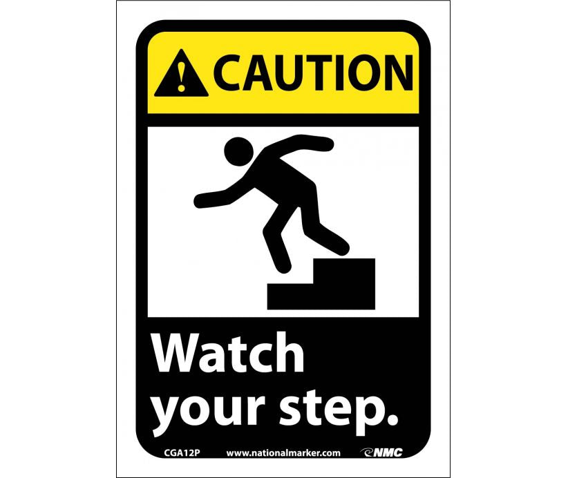 CAUTION, WATCH YOUR STEP (W/GRAPHIC), 10X7, PS VINYL