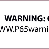 CAL PROP 65 CANCER LABEL, 1 1/2 X 4, PS PAPER, 500/ROLL