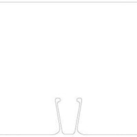 SAFETY CONE SIGNS, BLANK WHITE, 10.375 X 12.625