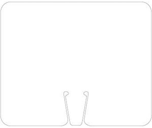 SAFETY CONE SIGNS, BLANK WHITE, 10.375 X 12.625