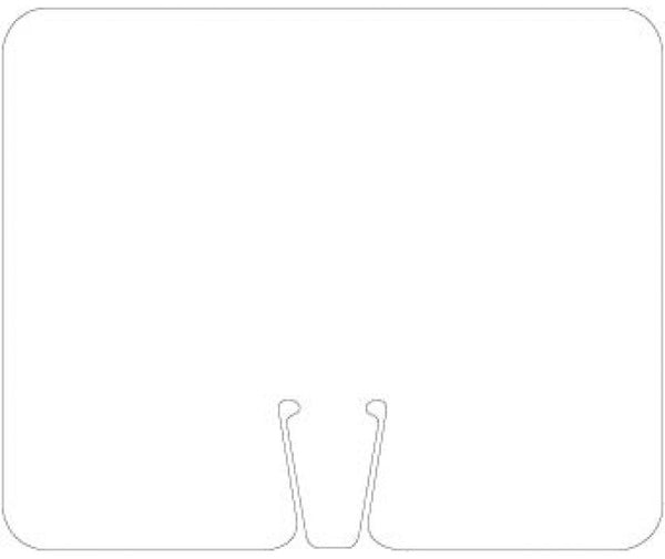 SAFETY CONE SIGNS, BLANK WHITE, 10.375 X 12.625
