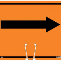 SAFETY CONE SIGNS, RIGHT ARROW, 10.375 X 12.625