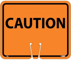 SAFETY CONE SIGNS, CAUTION, 10.375 X 12.625