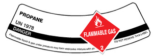 Air Compressed UN 1002 With Class 2 Non Flammable Gas Cylinder Labels | CSL-06