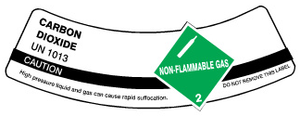 Air Compressed UN 1002 With Class 2 Non Flammable Gas Cylinder Labels | CSL-11