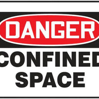 Danger Confined Space 7"x10" Magnetic | CSM011