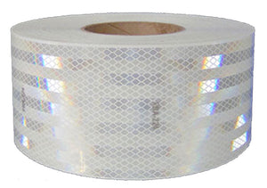 TAPE, CONSPICUITY, WHITE, 2"X50 YDS