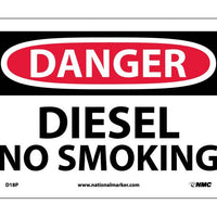 DANGER, DIESEL NO SMOKING, 7X10, PS VINYL