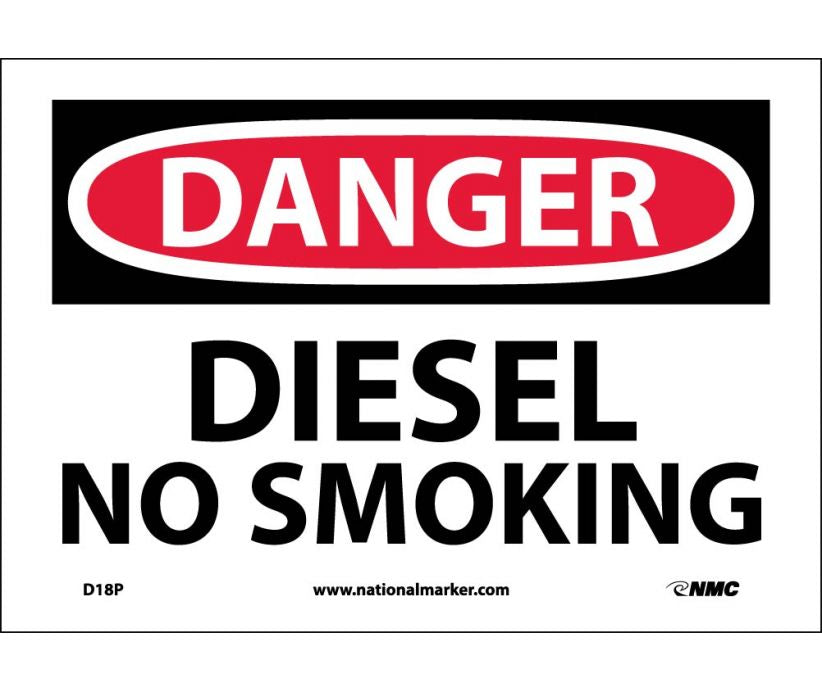 DANGER, DIESEL NO SMOKING, 7X10, PS VINYL