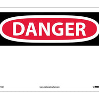 DANGER, (HEADER ONLY), 10X14, .040 ALUM