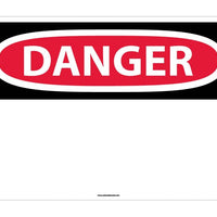 DANGER, (HEADER ONLY), 20X28, RIGID PLASTIC
