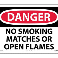 DANGER, NO SMOKING MATCHES OR OPEN FLAMES, 10x14, PS VINYL