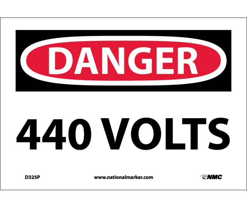 DANGER, 440 VOLTS, 7X10, PS VINYL