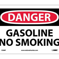 DANGER, GASOLINE NO SMOKING, 7X10, PS VINYL