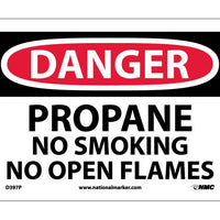 DANGER, PROPANE NO SMOKING NO OPEN FLAME, 7X10, PS VINYL