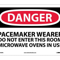 DANGER, PACEMAKER WEARER DO NOT ENTER THIS ROOM, 10X14, PS VINYL