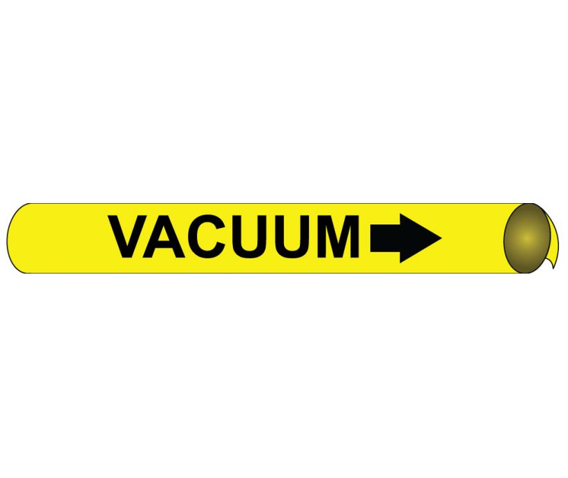 PIPEMARKER PRECOILED, VACUUM B/Y, FITS 3 3/8