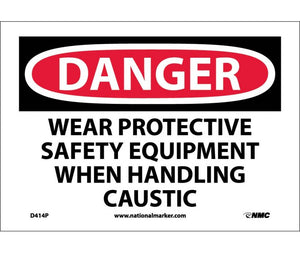 DANGER, WEAR PROTECTIVE SAFETY EQUIPMENT WHEN. . ., 7X10, PS VINYL