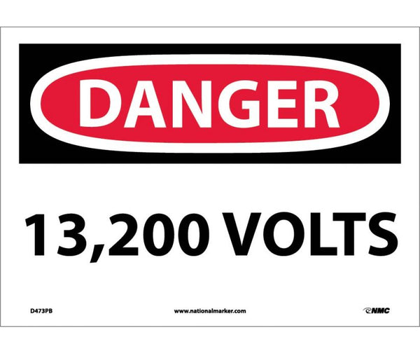DANGER, 13,200 VOLTS, 10X14, PS VINYL