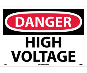 DANGER, HIGH VOLTAGE, 7X10, PS VINYL